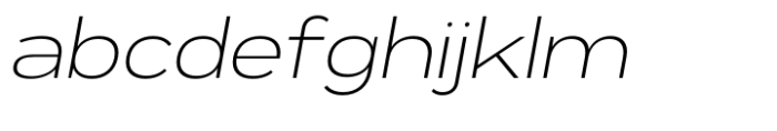 Exalted Extended ExtraLight Italic FONT