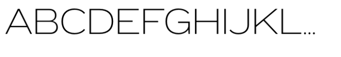 Exalted Extended ExtraLight Font UPPERCASE