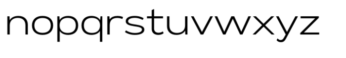 Exalted Extended Light Font LOWERCASE