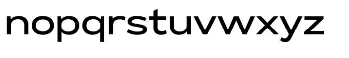 Exalted Extended Medium Font LOWERCASE
