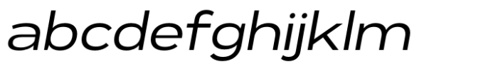 Exalted Extended Regular Italic FONT
