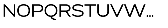 Exalted Extended Regular Font UPPERCASE