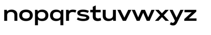 Exalted Extended SemiBold Font LOWERCASE
