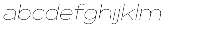 Exalted Extended Thin Italic FONT
