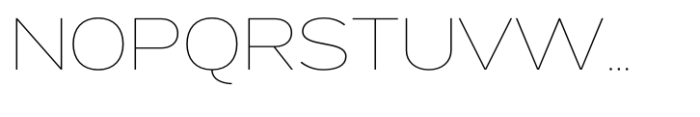 Exalted Extended Thin Font UPPERCASE