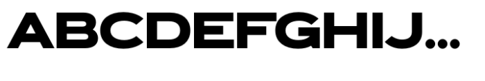 Exalted Wide Black Font UPPERCASE