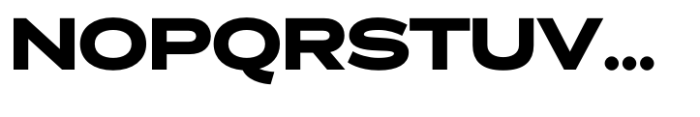 Exalted Wide Black Font UPPERCASE