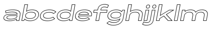 Exalted Wide Bold Outline Italic FONT