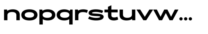 Exalted Wide Bold Font LOWERCASE