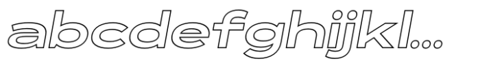 Exalted Wide ExtraBold Outline Italic FONT