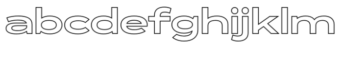 Exalted Wide ExtraBold Outline FONT