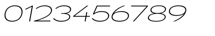 Exalted Wide ExtraLight Italic Font OTHER CHARS