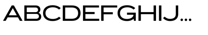 Exalted Wide Medium Font UPPERCASE