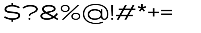 Exalted Wide Regular Font OTHER CHARS