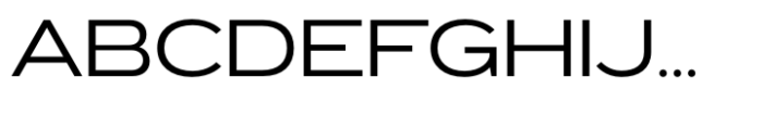 Exalted Wide Regular Font UPPERCASE