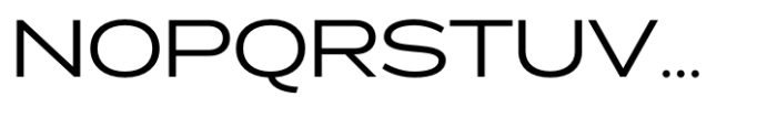 Exalted Wide Regular Font UPPERCASE