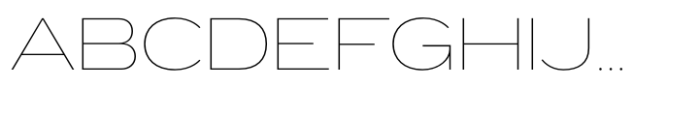 Exalted Wide Thin Font UPPERCASE