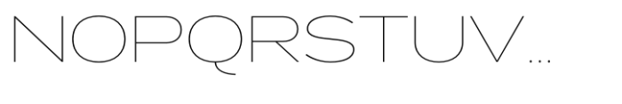 Exalted Wide Thin Font UPPERCASE