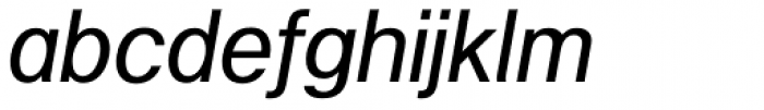 Example Italic Font LOWERCASE