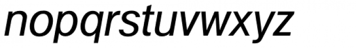 Example Italic Font LOWERCASE