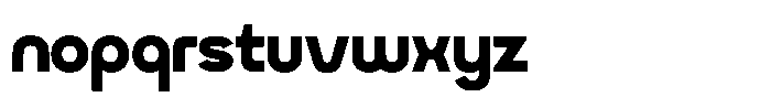 Exatron Extra Bold Font LOWERCASE