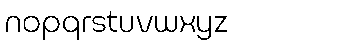 Exatron Extra Light Font LOWERCASE