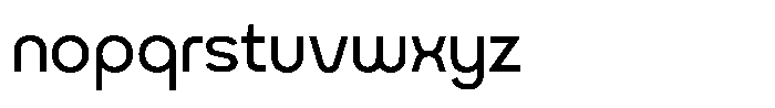 Exatron Regular Font LOWERCASE