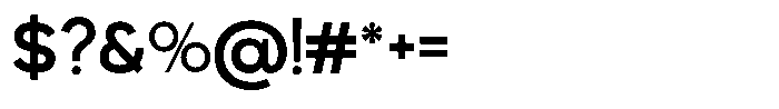 Exatron Semi Bold Font OTHER CHARS