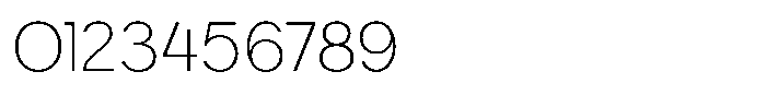 Exatron Thin Font OTHER CHARS
