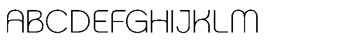 Exatron Thin Font UPPERCASE
