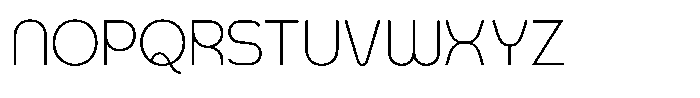 Exatron Thin Font UPPERCASE