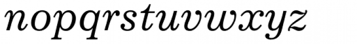 Excelsior Italic Font LOWERCASE