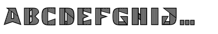 Executa Art Deco Font UPPERCASE