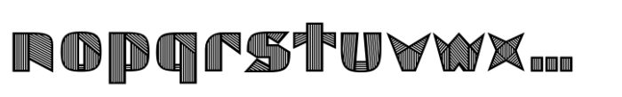 Executa Art Deco Font LOWERCASE