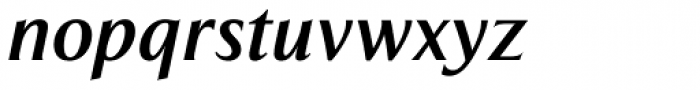Exemplar Pro Bold Italic Font LOWERCASE
