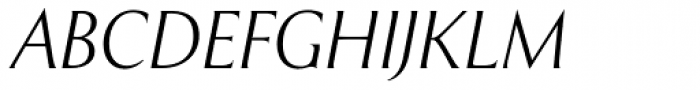 Exemplar Pro Light Italic Font UPPERCASE