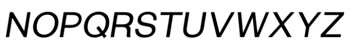 Exensa Grotesk Italic Font UPPERCASE