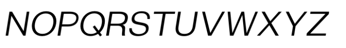 Exensa Grotesk Light Italic Font UPPERCASE