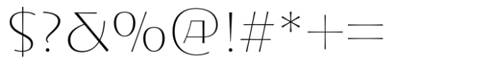 Exentrica Extra Light Contrast Font OTHER CHARS