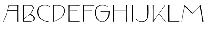 Exentrica Extra Light Contrast Font UPPERCASE