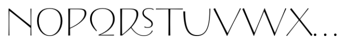 Exentrica Extra Light Contrast Font LOWERCASE