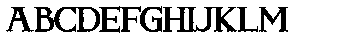 Exeter Minuscule Bold Font UPPERCASE