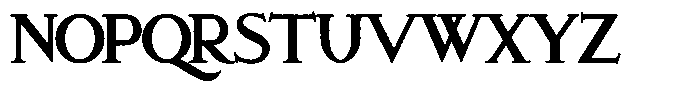 Exeter Minuscule Bold Font UPPERCASE