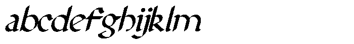 Exeter Minuscule Italic FONT