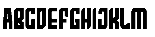 Exhotic Regular Font UPPERCASE