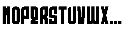 Exhotic Regular Font UPPERCASE