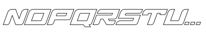 Exia Display Outline Font UPPERCASE