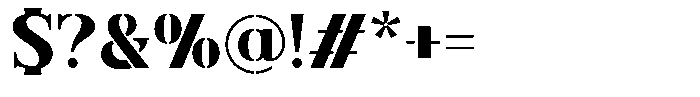 Exiger Regular Font OTHER CHARS