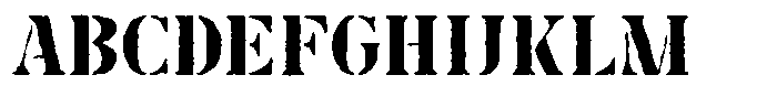 Exiger Stamp Font UPPERCASE