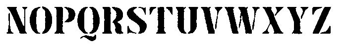 Exiger Stamp Font UPPERCASE